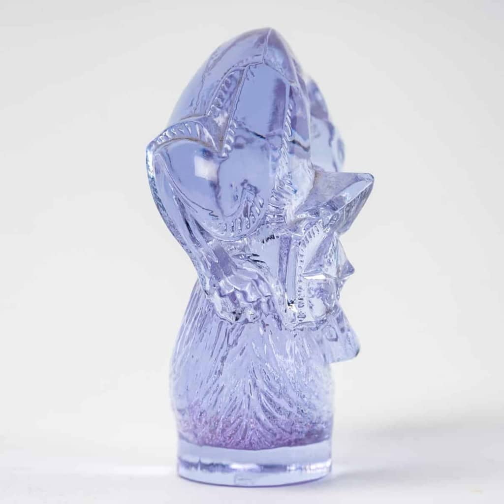 Cachet « Alaska » verre parme de René LALIQUE | Biron Cachet "Alaska" verre parme de René LALIQUE