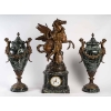 Garniture de cheminée en marbre en régule, XIXème siècle | Biron |||||||||||||||||||
