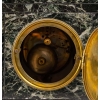 Garniture de cheminée en marbre en régule, XIXème siècle | Biron Garniture de cheminée en marbre en régule, XIXème siècle