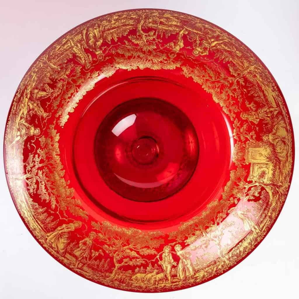 Grande coupe Venise rouge, période 1920 | Biron Grande coupe Venise rouge, période 1920