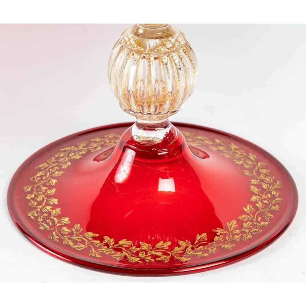 Grande coupe Venise rouge, période 1920 | Biron Grande coupe Venise rouge, période 1920