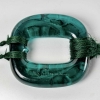 Pendentif « Lézards » verre vert de René LALIQUE | Biron Pendentif "Lézards" verre vert de René LALIQUE