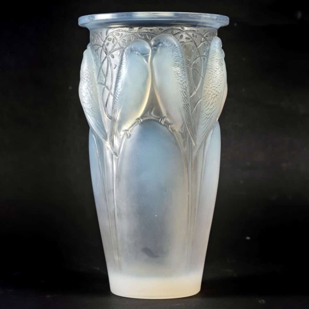 Vase « Ceylan » verre opalescent de René LALIQUE | Biron |||||||