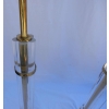 1970′ Paire de Lampes en Altuglas Et Laiton Doré Décor Colonnes A 5 Pétales | Biron 1970′ Paire de Lampes en Altuglas Et Laiton Doré Décor Colonnes A 5 Pétales