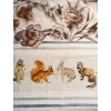 Tissu en lin « fleurs et animaux du jardin » | Biron Tissu en lin "fleurs et animaux du jardin"