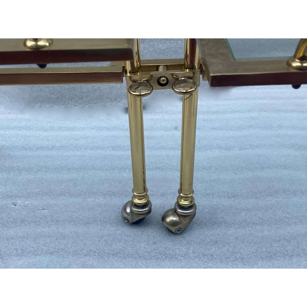 1950/70 Articulated Rolling Bar Brass and Gilt Bronze Provenance Parisian Palace DLG Maison Jansen | Biron 1950/70 Articulated Rolling Bar Brass and Gilt Bronze Provenance Parisian Palace DLG Maison Jansen