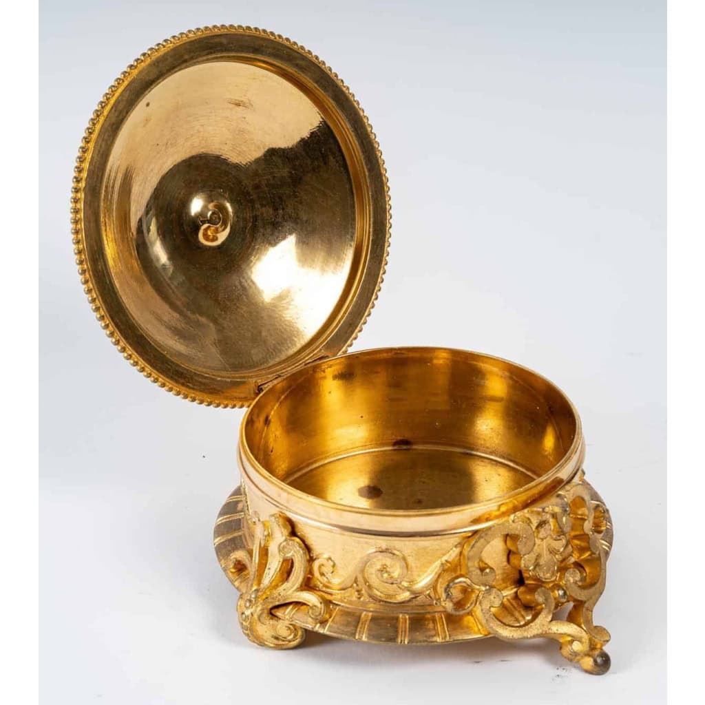 Coffret à bijoux en bronze doré et émaux cloisonnées fin XIXè siècle | Biron Coffret à bijoux en bronze doré et émaux cloisonnées fin XIXè siècle