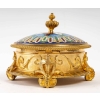 Coffret à bijoux en bronze doré et émaux cloisonnées fin XIXè siècle | Biron Coffret à bijoux en bronze doré et émaux cloisonnées fin XIXè siècle