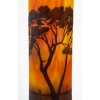 Haut Vase Daum de Nancy à la croix de Lorraine, Décor lacuste | Biron Haut Vase Daum de Nancy à la croix de Lorraine, Décor lacuste