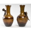 Paire de vases en régule avec des personnages, XIXème siècle | Biron Paire de vases en régule avec des personnages, XIXème siècle