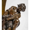 Paire de vases en régule avec des personnages, XIXème siècle | Biron Paire de vases en régule avec des personnages, XIXème siècle