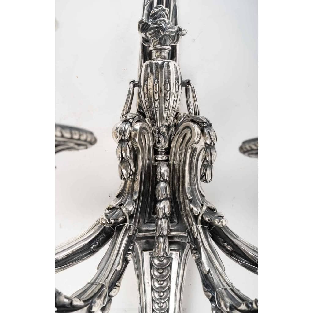 Suite de quatre appliques de style Louis XVI. | Biron Suite de quatre appliques de style Louis XVI.