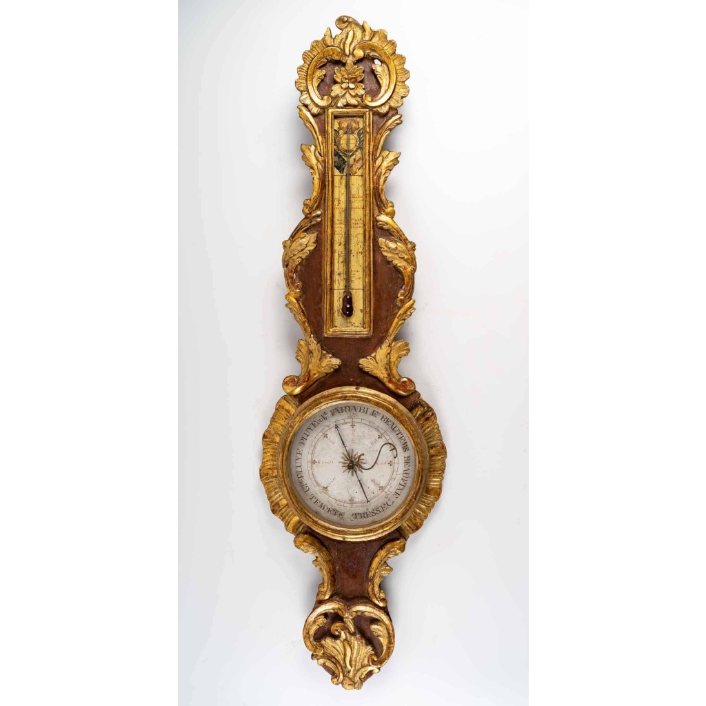 Baromètre – thermomètre d’époque Louis XV (1724 – 1774). | Biron ||||