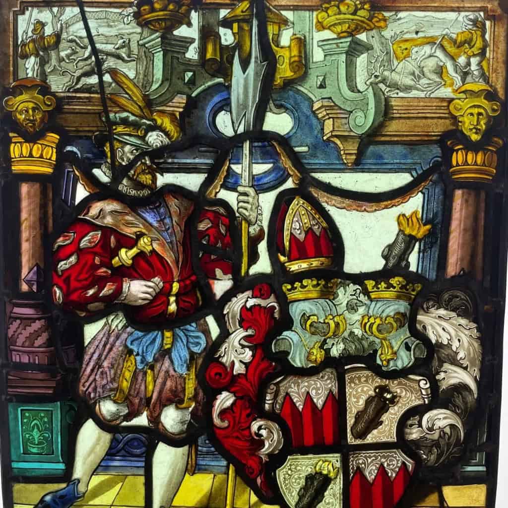 Vitrail vitraux au Blason | Biron Vitrail vitraux au Blason