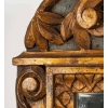 Important miroir en bois sculpté, doré et peint de style Louis XVI, fin XIXème siècle | Biron Important miroir en bois sculpté, doré et peint de style Louis XVI, fin XIXème siècle