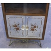 1950/70 Bar à Décor de Fleurs Eglomisées | Biron 1950/70 Bar à Décor de Fleurs Eglomisées