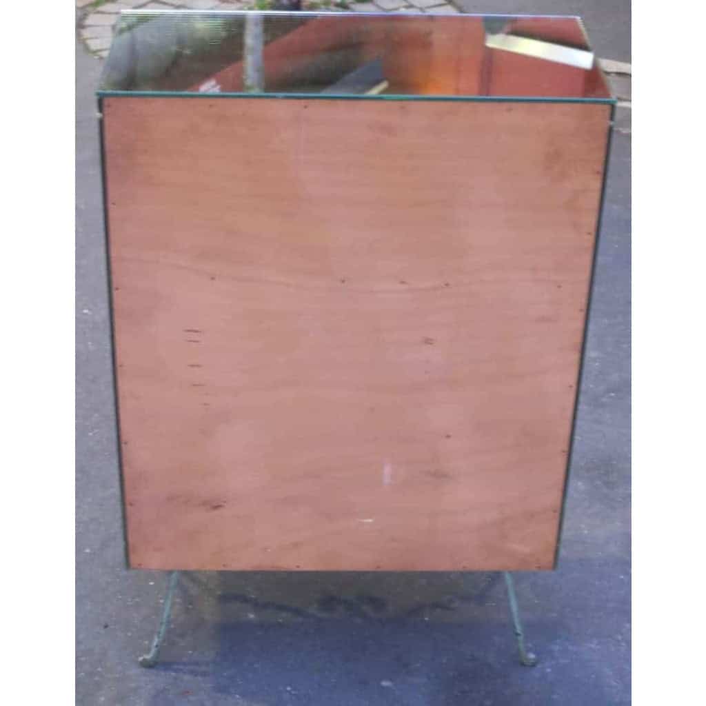 1950/70 Bar à Décor de Fleurs Eglomisées | Biron 1950/70 Bar à Décor de Fleurs Eglomisées