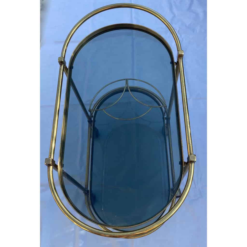 1970′ Desserte Style Art Nouveau en Laiton Doré Maison Jansen | Biron 1970′ Desserte Style Art Nouveau en Laiton Doré Maison Jansen