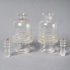 Huilier Vinaigrier « Nippon » verre blanc de René LALIQUE | Biron Huilier Vinaigrier "Nippon" verre blanc de René LALIQUE