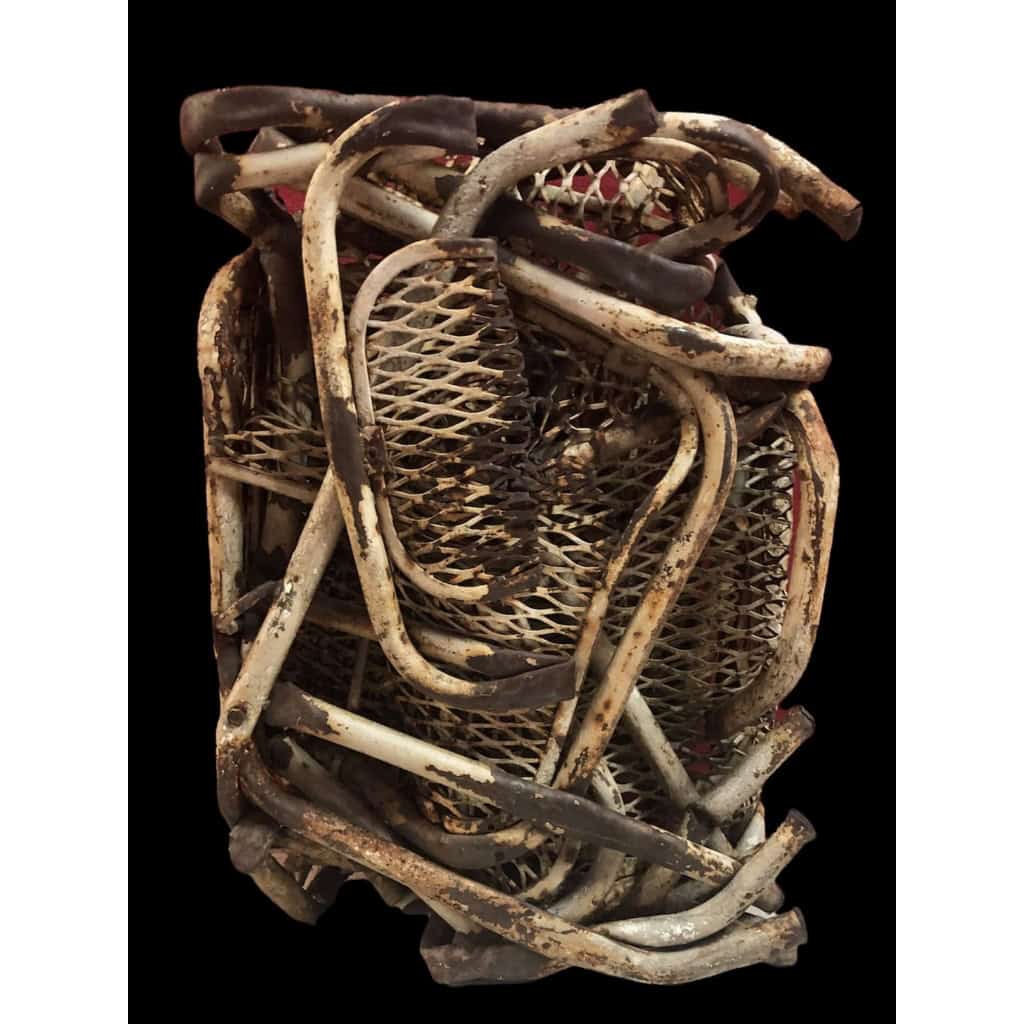CESAR Compression de chaises de jardin Epreuve unique en métal signée N°d’archives Durand Ruel | Biron CESAR Compression de chaises de jardin Epreuve unique en métal signée N°d'archives Durand Ruel