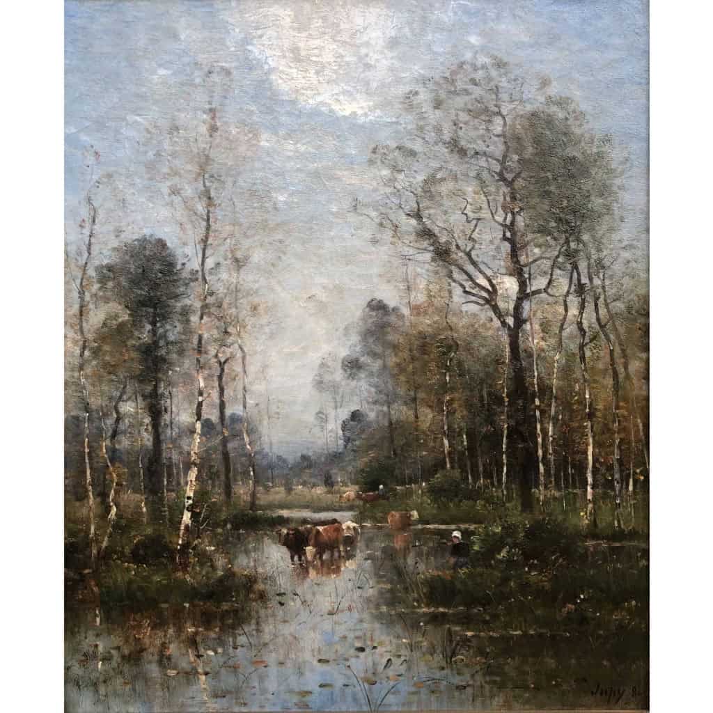Japy Louis Aimé Tableau 19ème Siècle Ecole Française Huile Sur Toile Signée