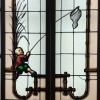 Vitrail vitraux L’enfant et la chasse aux papillons | Biron Vitrail vitraux L'enfant et la chasse aux papillons