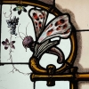 Vitrail vitraux L’enfant et la chasse aux papillons | Biron Vitrail vitraux L'enfant et la chasse aux papillons