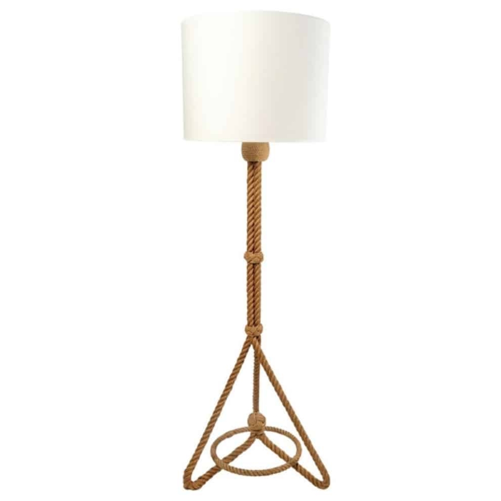 1950 Lampadaire en corde par Adrien Audoux & Frida Minet | Biron ||||||