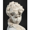 Buste d’une Belle Femme avec les cheveux longs en plâtre, milieux du XXème siècle | Biron Buste d'une Belle Femme avec les cheveux longs en plâtre, milieux du XXème siècle