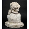 Buste d’une Belle Femme avec les cheveux longs en plâtre, milieux du XXème siècle | Biron Buste d'une Belle Femme avec les cheveux longs en plâtre, milieux du XXème siècle