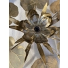 1970′ Applique Ou Plafonnier Au Feuillage DLG Maison Jansen en Laiton 1 Ampoule Diamétre 71 cm | Biron 1970′ Applique Ou Plafonnier Au Feuillage DLG Maison Jansen en Laiton 1 Ampoule Diamétre 71 cm
