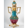 Paire de flacons orientaux en porcelaine signé JP, fin XIXème siècle | Biron Paire de flacons orientaux en porcelaine signé JP, fin XIXème siècle