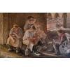 Grand tableau de JOSEPH LACASSE (1894-1975) « Le dîner des carriers au pays blanc » | Biron |||||||