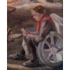 Grand tableau de JOSEPH LACASSE (1894-1975) « Le dîner des carriers au pays blanc » | Biron Grand tableau de JOSEPH LACASSE (1894-1975) "Le dîner des carriers au pays blanc"