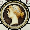 Vitrail profil à la marguerite | Biron Vitrail profil à la marguerite