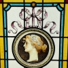 Vitrail profil à la marguerite | Biron Vitrail profil à la marguerite