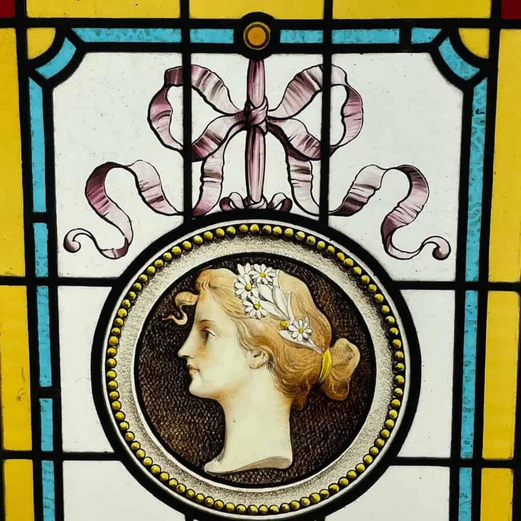 Vitrail profil à la marguerite | Biron Vitrail profil à la marguerite