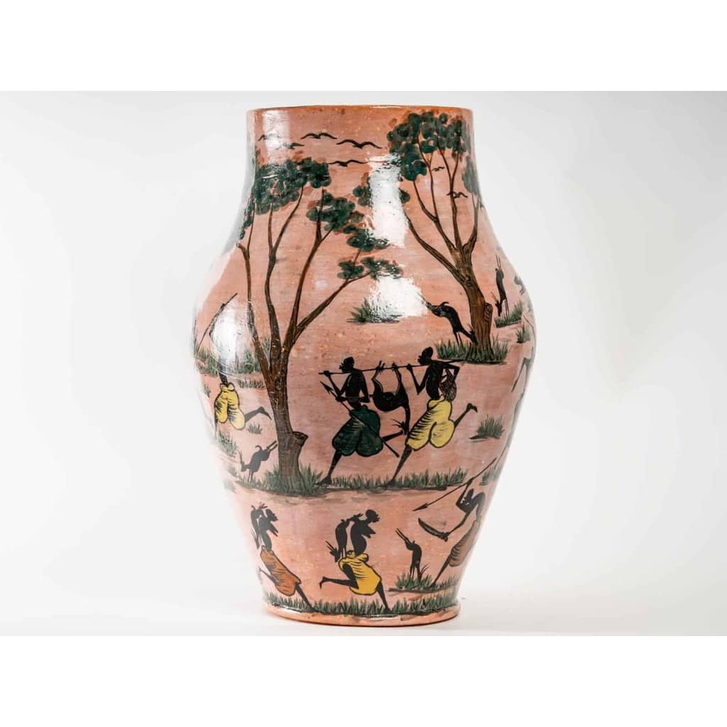 Grand vase en céramique par Albert Massamba | Biron ||||||||||||