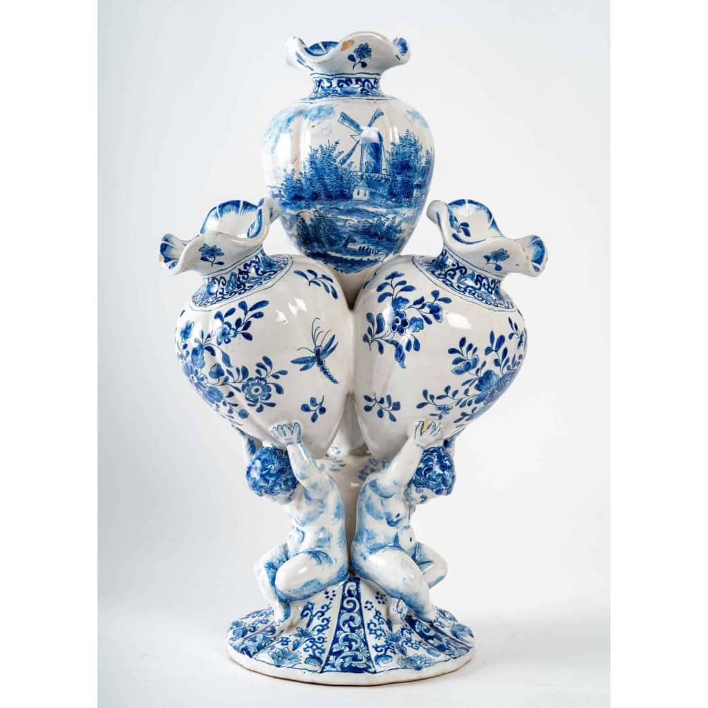 Bouquetière à 4 vases, fin XIXème début XXème siècle | Biron Bouquetière à 4 vases, fin XIXème début XXème siècle