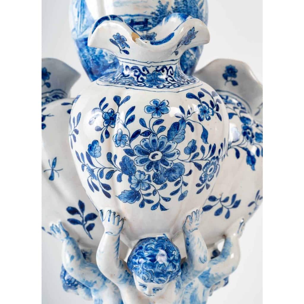 Bouquetière à 4 vases, fin XIXème début XXème siècle | Biron Bouquetière à 4 vases, fin XIXème début XXème siècle