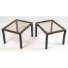 Paire de tables d’appoint, bout de canapé dans le goût de Pierre Vendel, 1970 | Biron |||||||