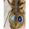 1970′ Table Basse Ou Applique Scarabée Avec Agates Bleues Éclairante DLG de Duval Brasseur ou Isabelle Faure Pour Honoré | Biron 1970′ Table Basse Ou Applique Scarabée Avec Agates Bleues Éclairante DLG de Duval Brasseur ou Isabelle Faure Pour Honoré