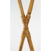 1950 lustre en rotin Louis Sognot | Biron 1950 lustre en rotin Louis Sognot