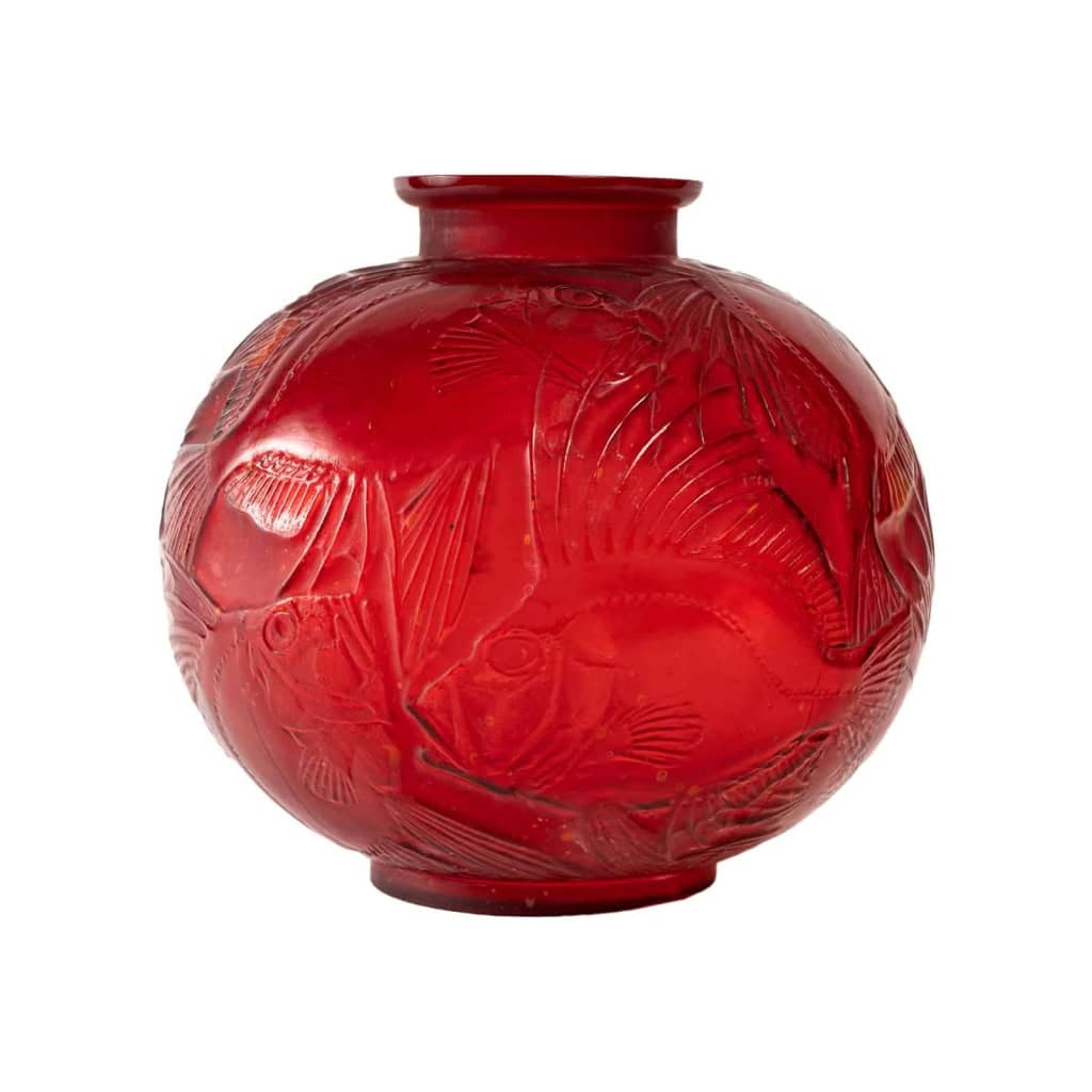 Vase Lalique « Poisson » | Biron Vase Lalique "Poisson"