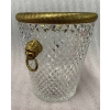 1950-70′ Seau a Champagne Cristal St Louis et Bronze Doré Aux têtes de Lion 10