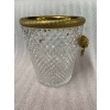 1950-70′ Seau a Champagne Cristal St Louis et Bronze Doré Aux têtes de Lion 16