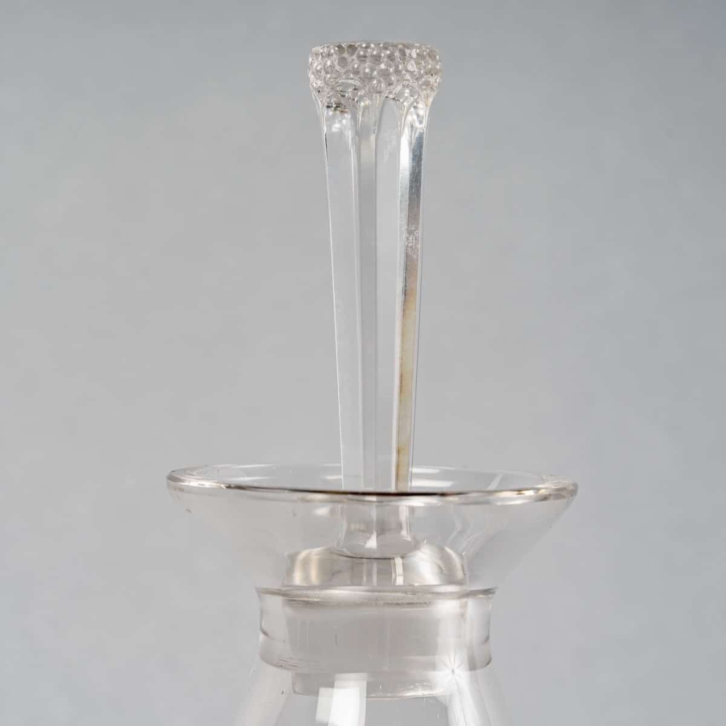 Carafe « Graines » verre blanc de René LALIQUE | Biron Carafe "Graines" verre blanc de René LALIQUE
