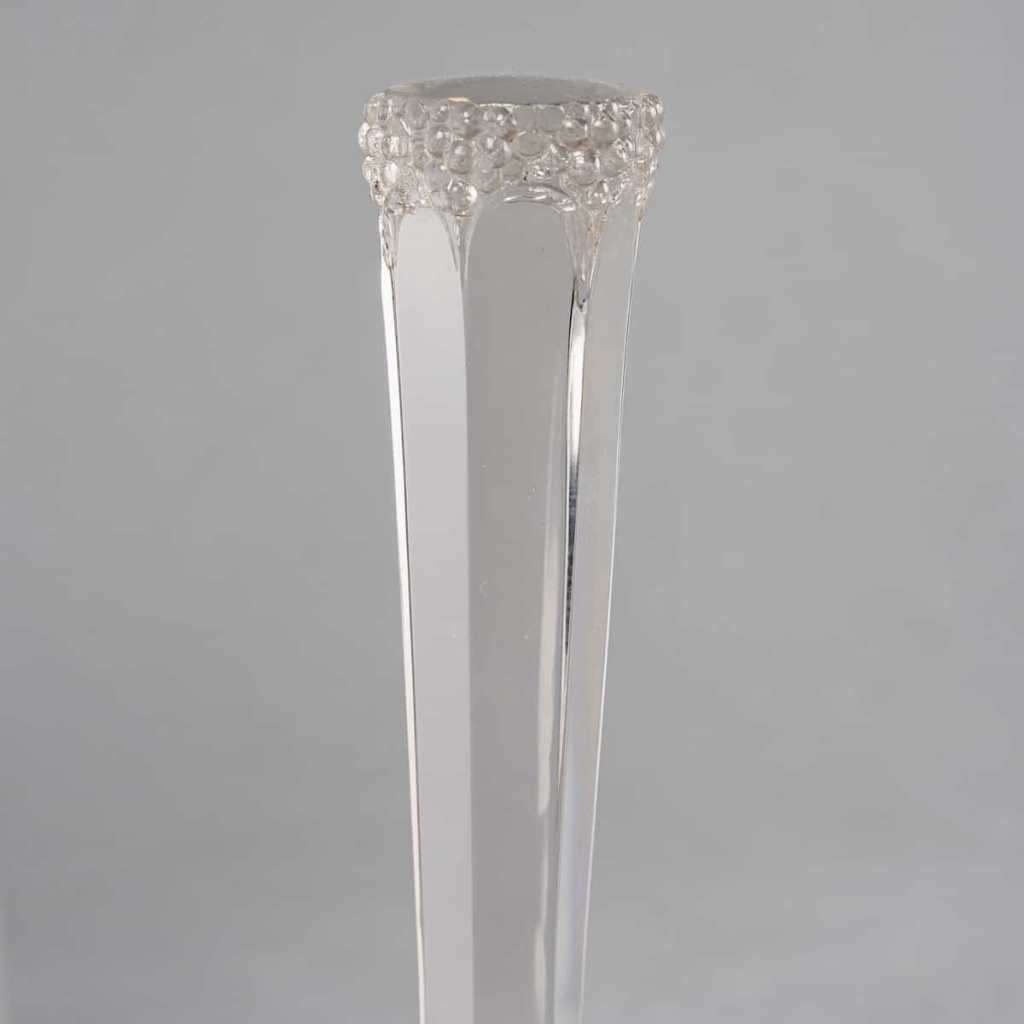 Carafe « Graines » verre blanc de René LALIQUE | Biron Carafe "Graines" verre blanc de René LALIQUE