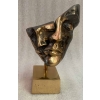 1970/80 Sculpture Aux 2 Visages Bronze Signé LOHE | Biron |||||||