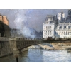 FRANK BOGGS Ecole Américaine Paris l’Hôtel de Ville vu du pont d’Arcole Huile sur toile signée | Biron FRANK BOGGS Ecole Américaine Paris l'Hôtel de Ville vu du pont d'Arcole Huile sur toile signée